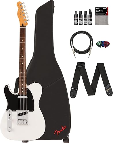 Miniatura 15 de Fender Player II Telecaster - Paquete color caramelo claro con estuche, correa, cable, paquete de 3 púas y kit de limpieza para guitarra