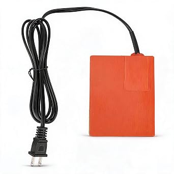 Engine Warming Blanket, Engine Blanket Heater, Silicone Heater Mat Silicone Rubber Heating Pad Electric Blanket Flexible Mat 102X127mm US Plug 110V