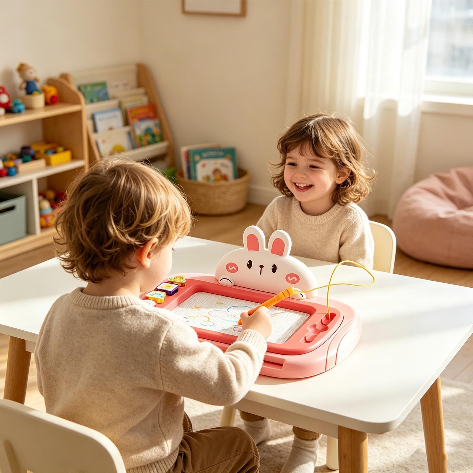 Lavagna da disegno per bambini Timbri Schermo Cancellabile Giocattoli | Tavolo da Disegno e Scrittura per Bambini per Bambini, Casa, Classe, Homeschool, Asilo, Sala Giochi, Viaggio,