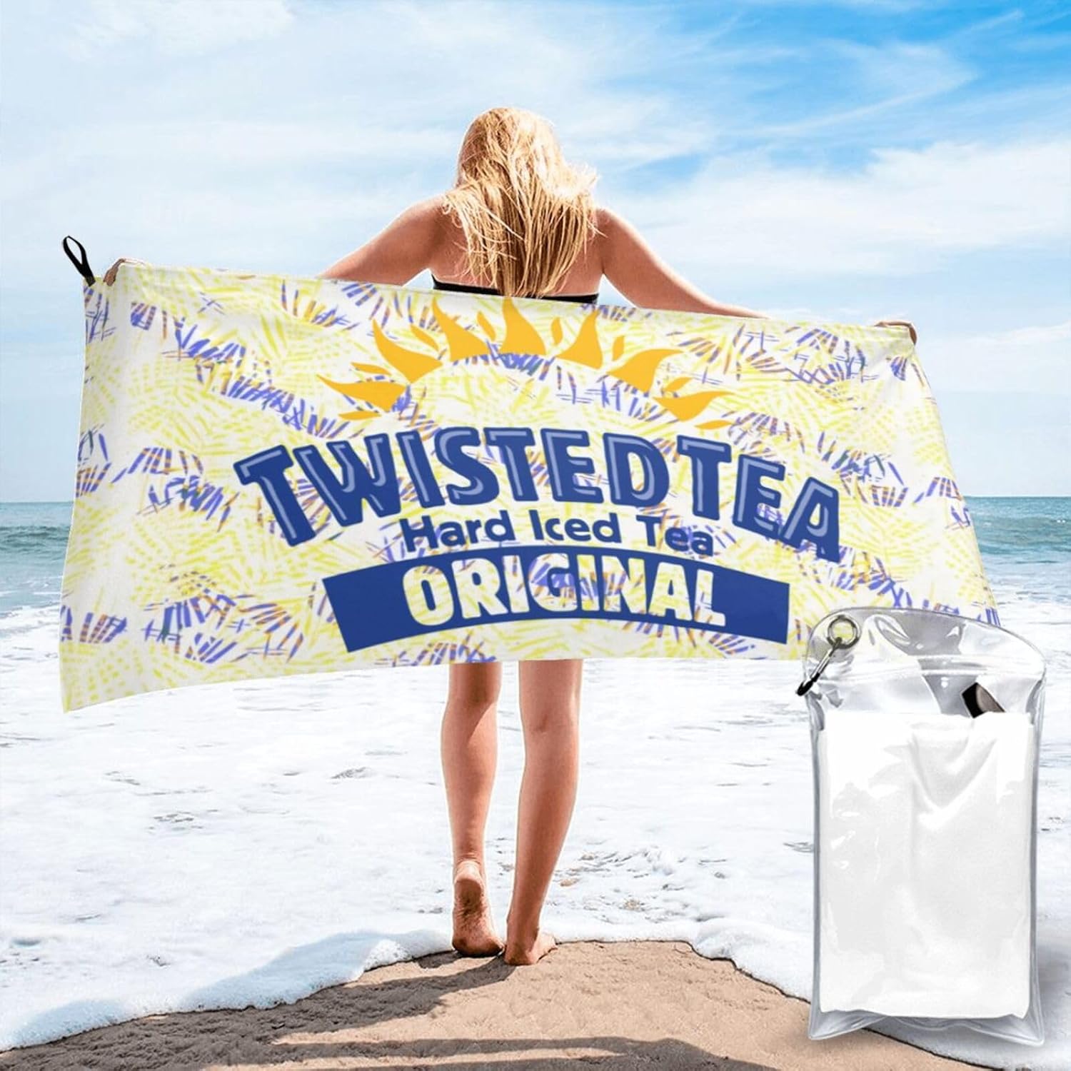 VITACEUTICS Beach Towel, Novelty Graphic Towels, Lightweight Highly Absorbent Wrap Bath Towels Large Pool Towel for Men Women 31.5"X63"