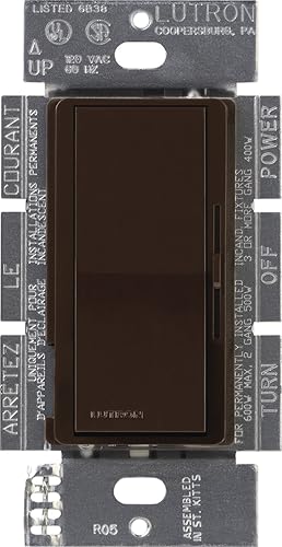 Miniatura 8 de Lutron DVSCELV-300P-BI Diva - Regulador electrónico de bajo voltaje de 300 vatios de un solo polo, galleta