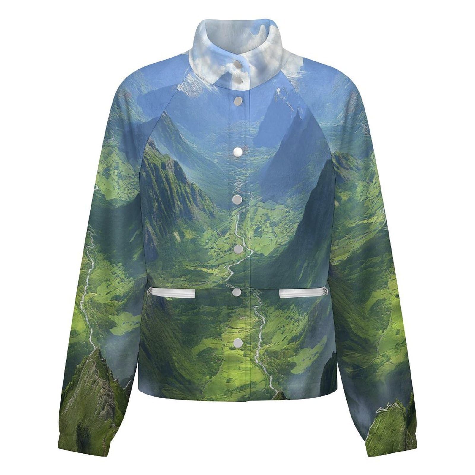 OFFSUM Veste Polaire Pour Femme - Canyon De Montagne Veste Décontractée À Poches, Cardigan Chaud D'Automne Et D'Hiver Pour Les Activités De Plein Air, Haut Doux Et Confortable