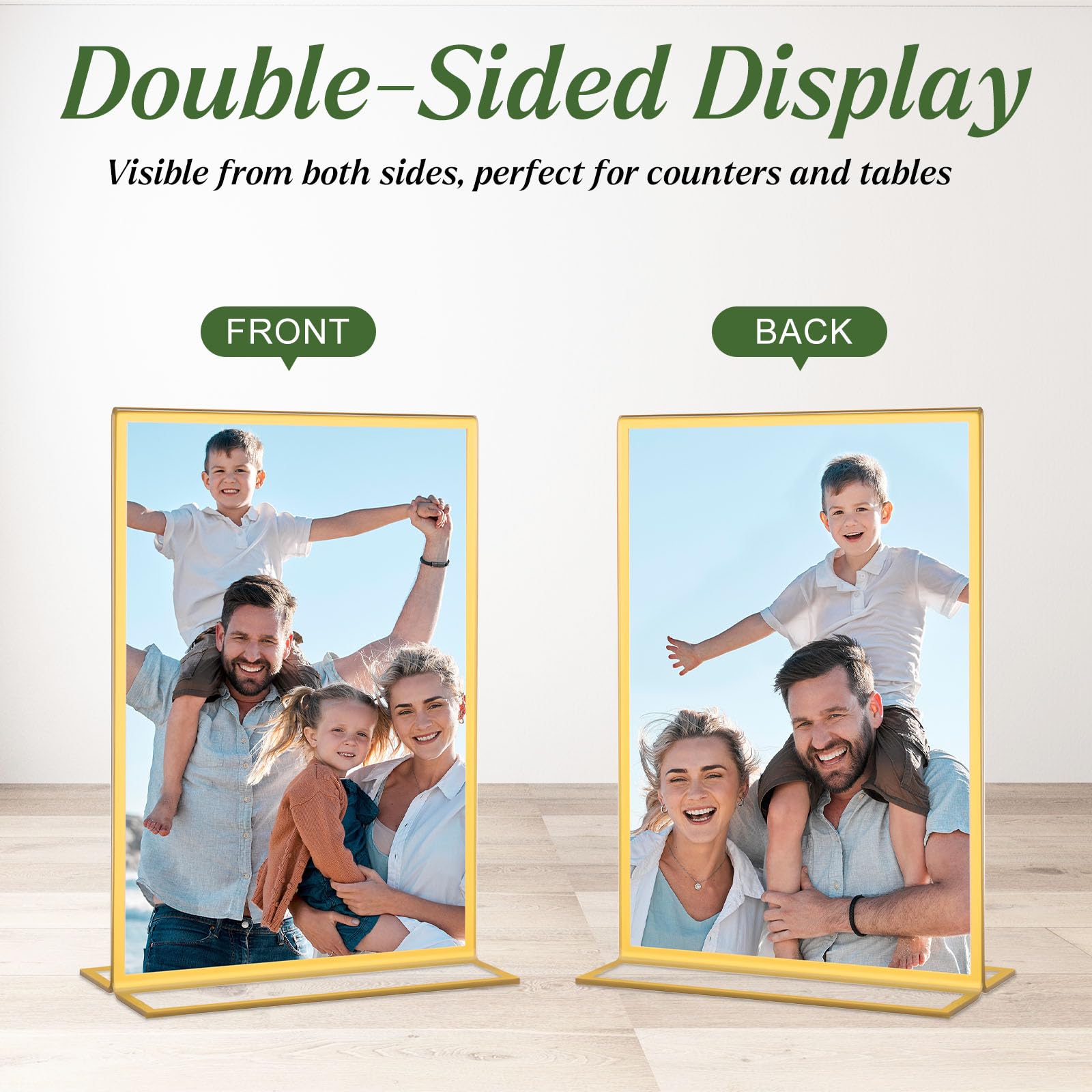 Acryl-Schilderhalter, doppelseitig, transparent, für Hochzeitstischnummern, Menü-Displays, Foto- und Kunstvitrine für Restaurant, Büro, Veranstaltungen, 30 Stück