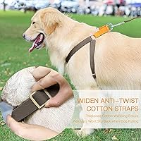 Vista 21 de No Pull Dog Harness and Leash Set, Step in Dog Halter Harness with Poop Bag Holder, Adjustable Lightweight Cotton Straps Suitable for Small Medium