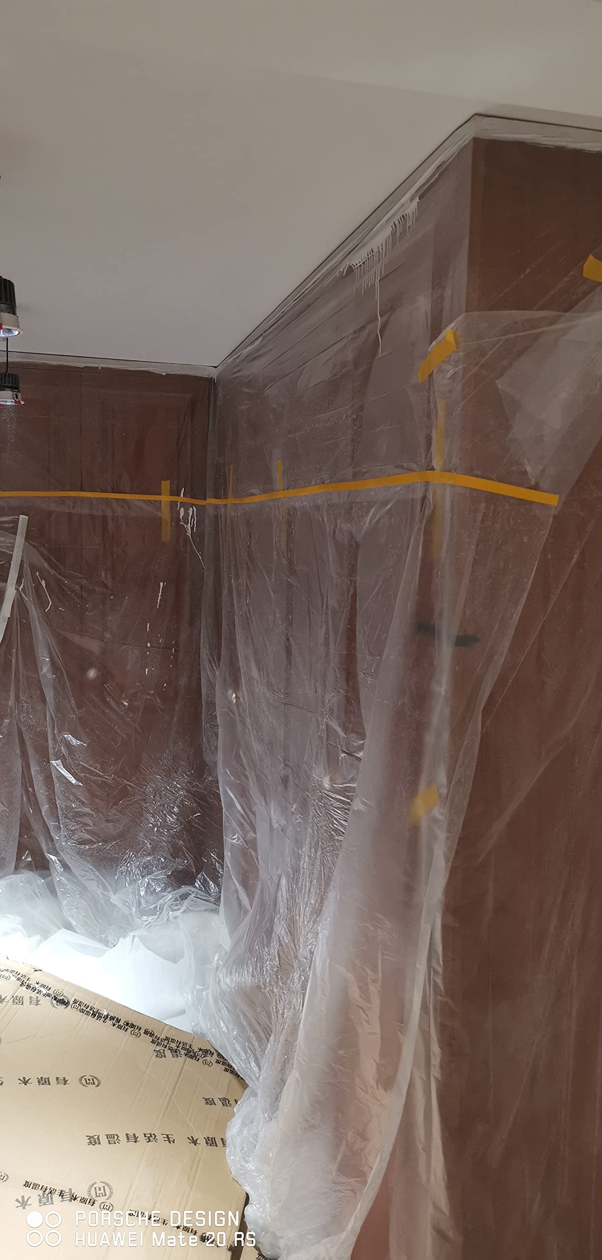 Qiangxing Abdeckfolie Mit Klebeband 4 Rollen - 270cm X 17m Schutzfolie Für Malerarbeiten & Renovierung