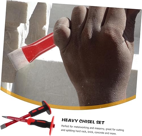 Miniatura 7 de TEHAUX 1 Set cincel de cemento pelo corto mampostería cincel pvc trituradora cincel de mortero cincel largo cincel plano cincel de acero cincel