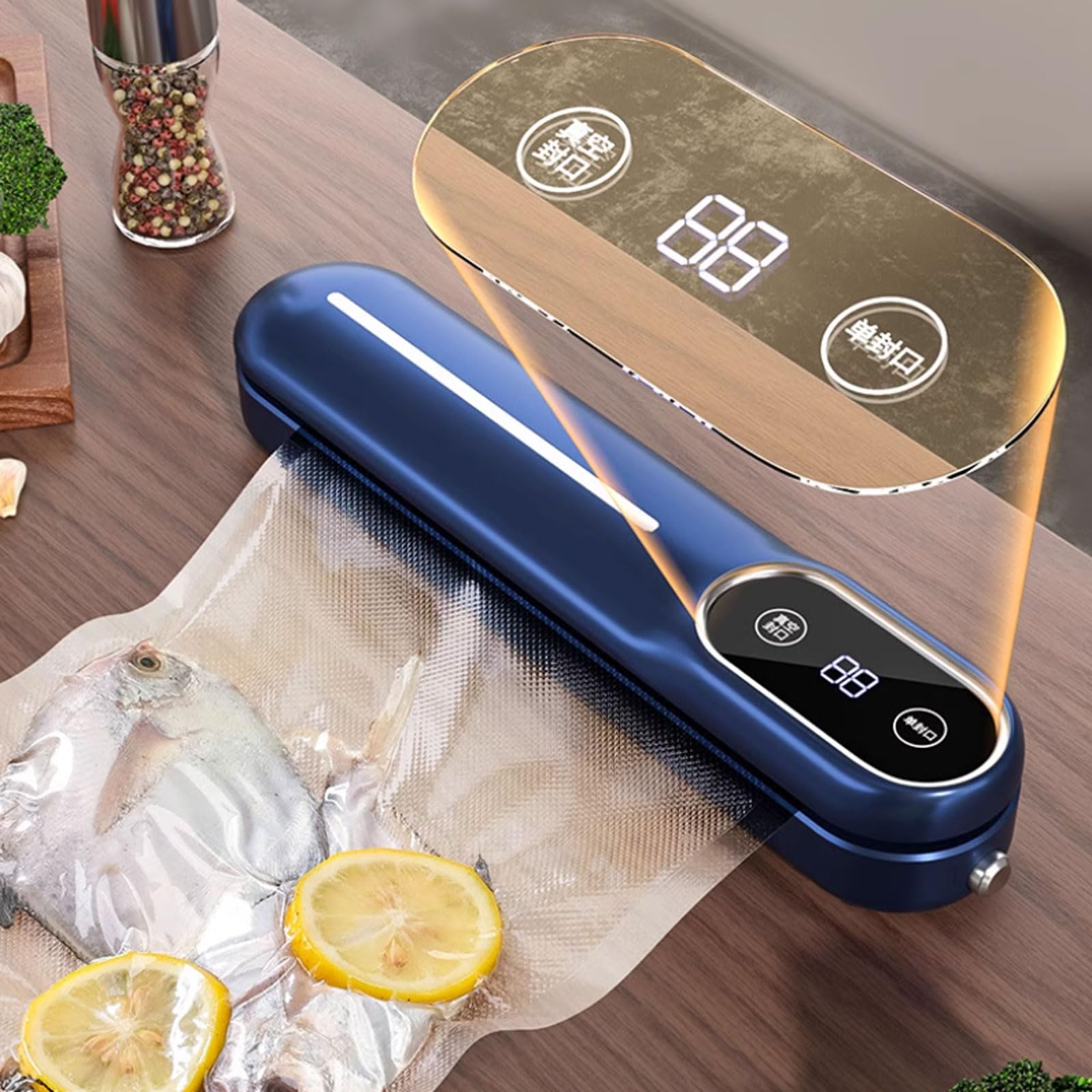 Portable Plastic Vacuum Sealer Portable Compact Sealer for Powerful Fresh Storage
