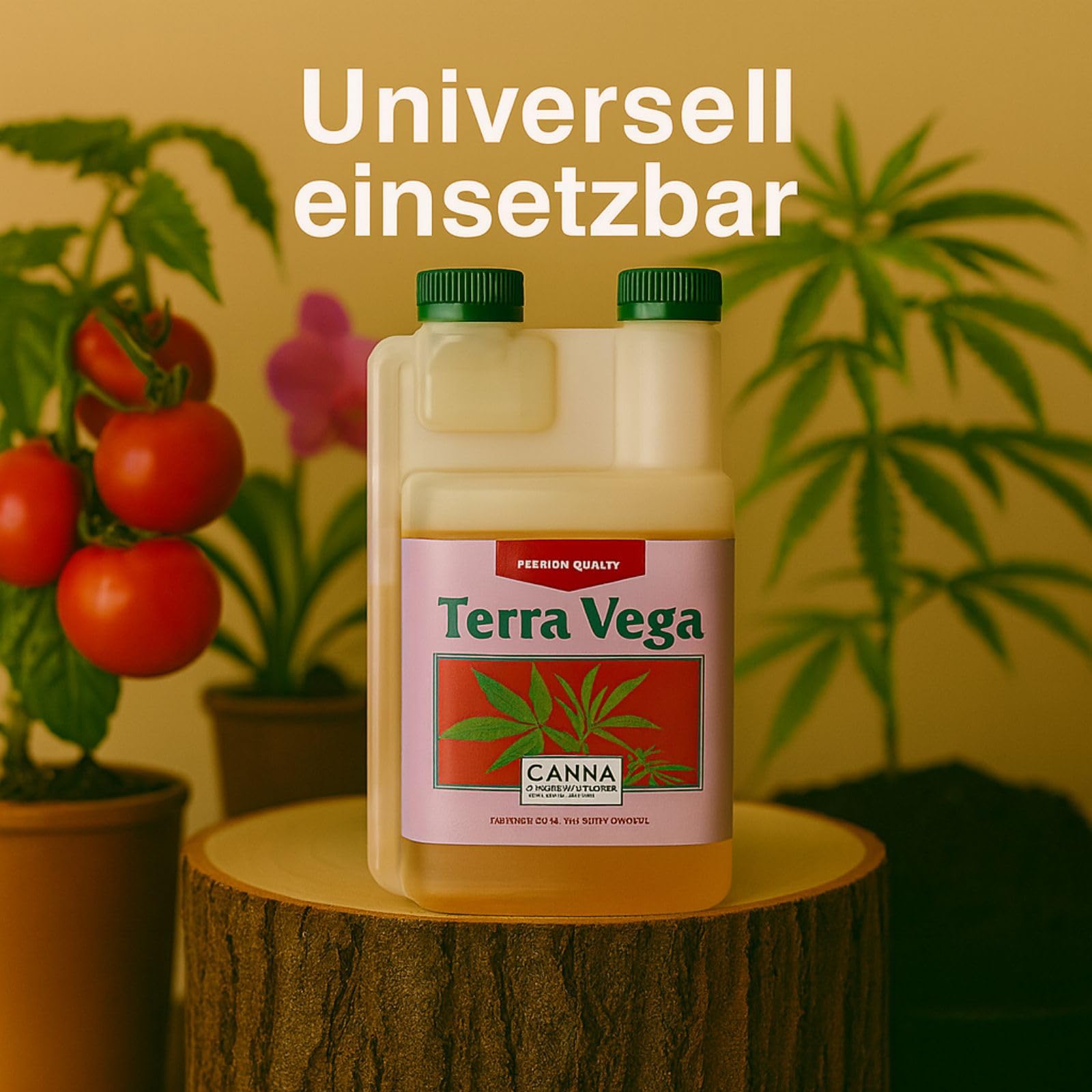 Weedness Canna Terra Vega 5 Liter - Wachstumsphase Grow Anbau Indoor Wuchs Dünger Bio Tomaten Gurken Flüssigdünger Organischer Wachstum