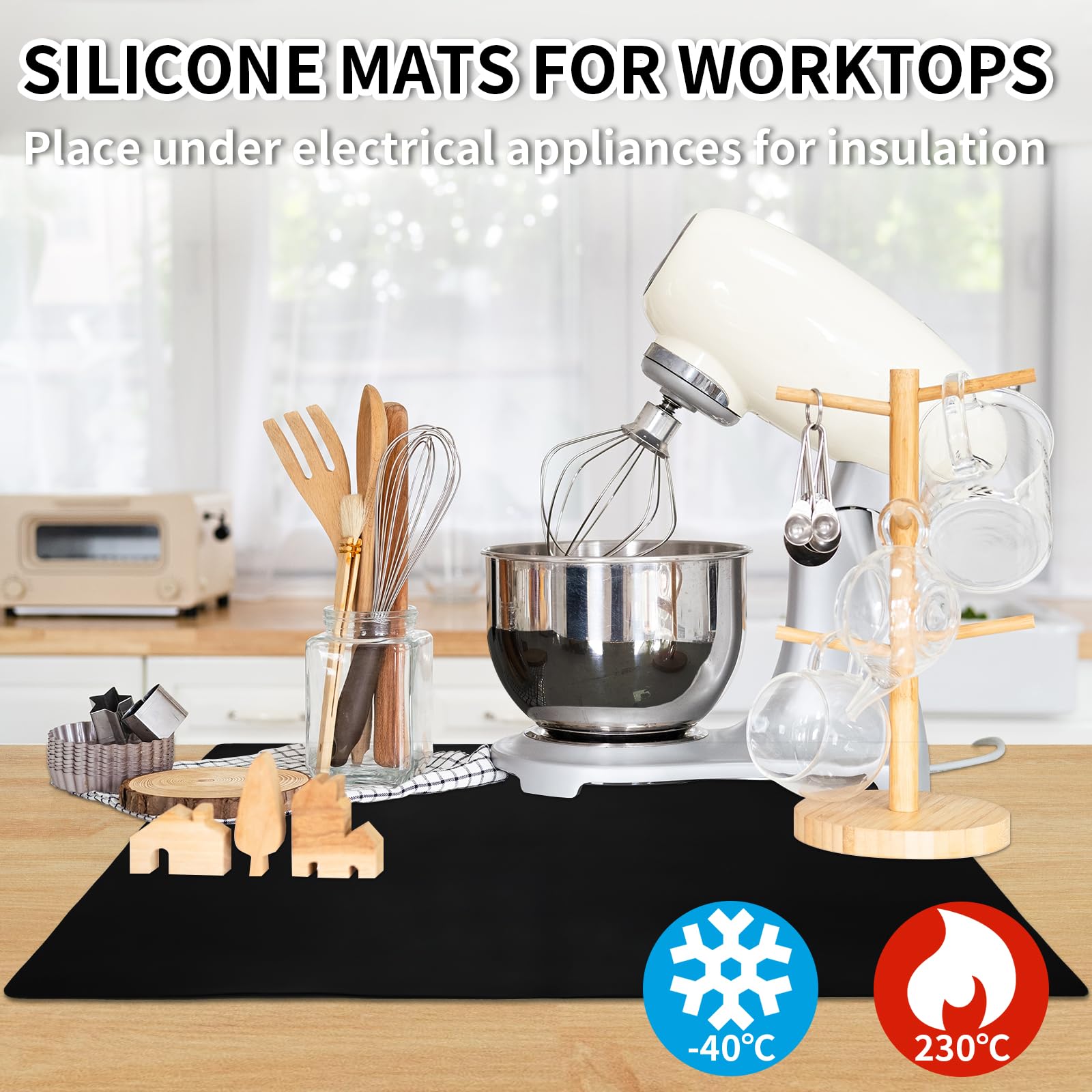Alfombrillas de silicona extra grandes para mostrador de cocina, 27.6 x Alfombrillas de silicona extra grandes para mostrador de cocina, 27.6 x