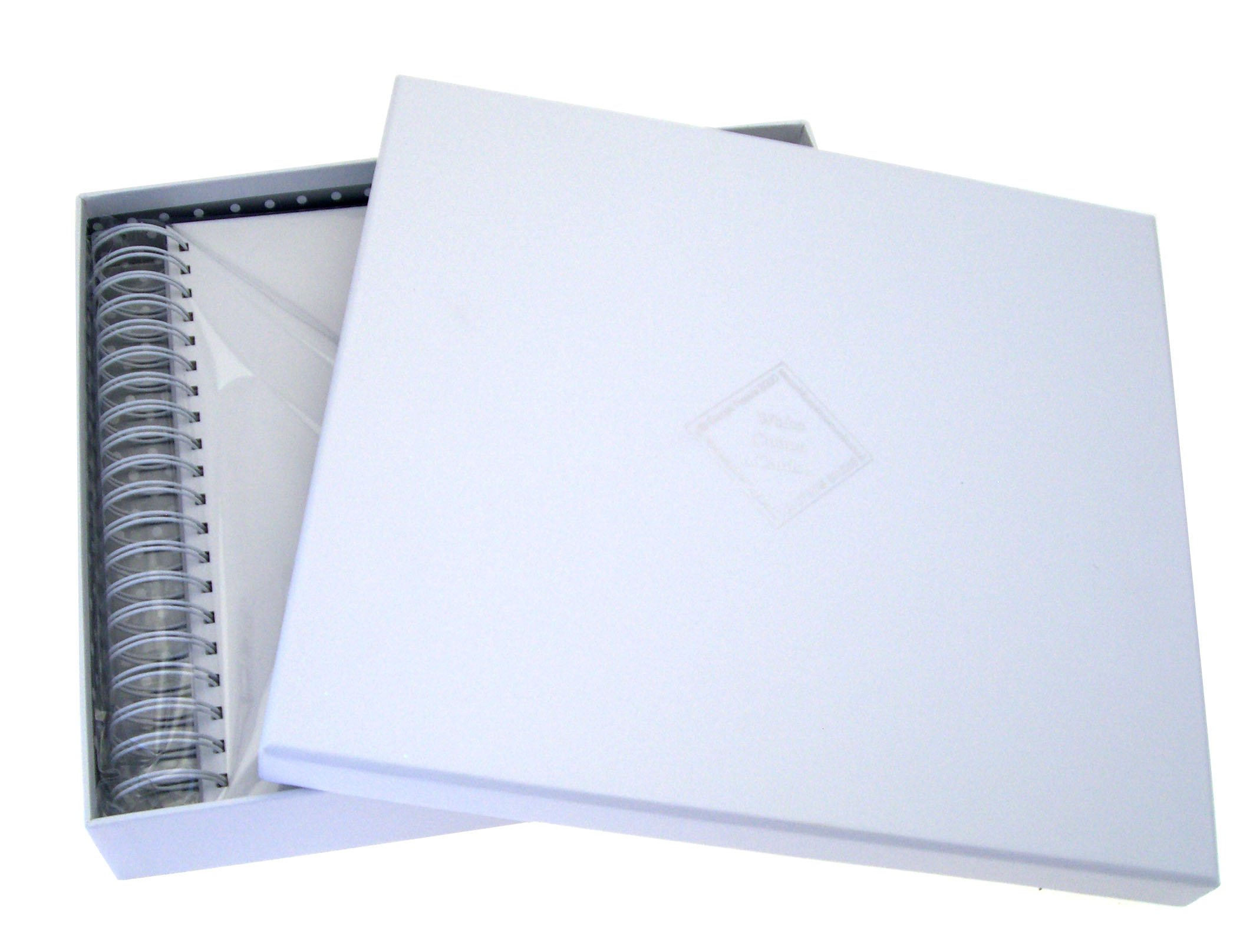 White Cotton Cards New Clothes Baby Girl Card Memory Book, Large - Image 3