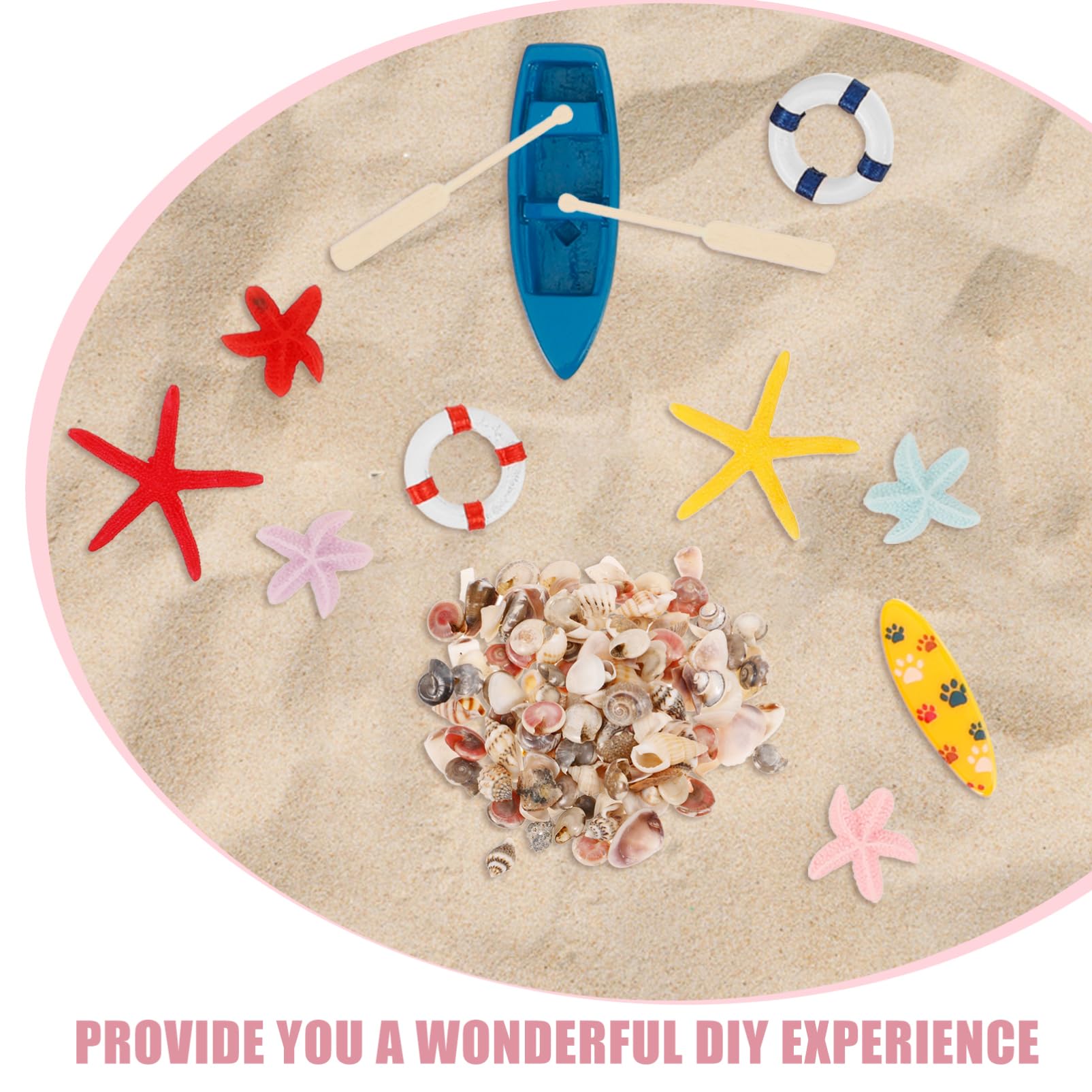Yardwe 1 Juego Miniatura de Playa de Verano Kit de Decoración para Casa de Muñecas Accesorios de Playa para Miniatura y Proyectos DIY