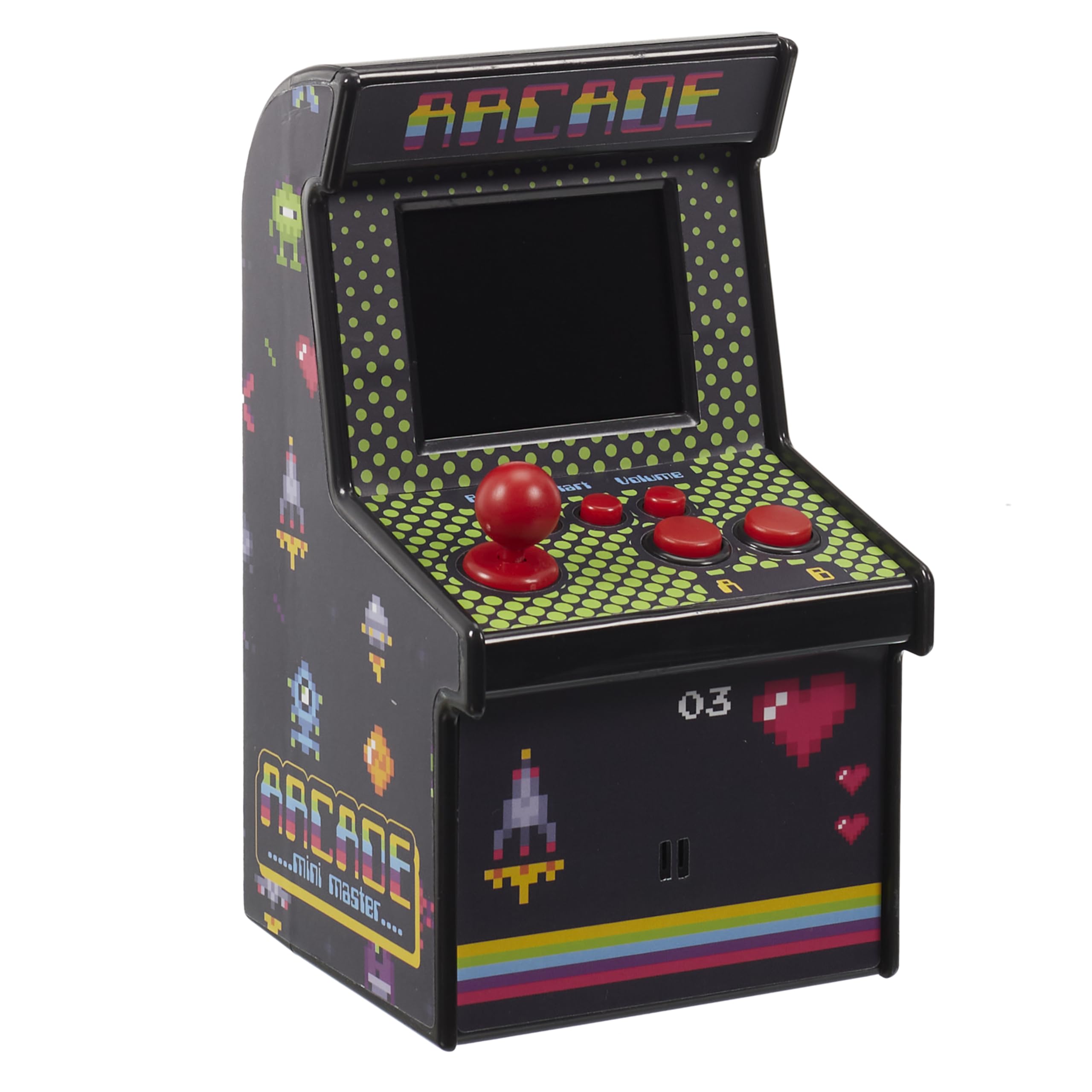 MISTER GADGET Mini Cabinato Arcade 240 Giochi Classici Rétro Nero