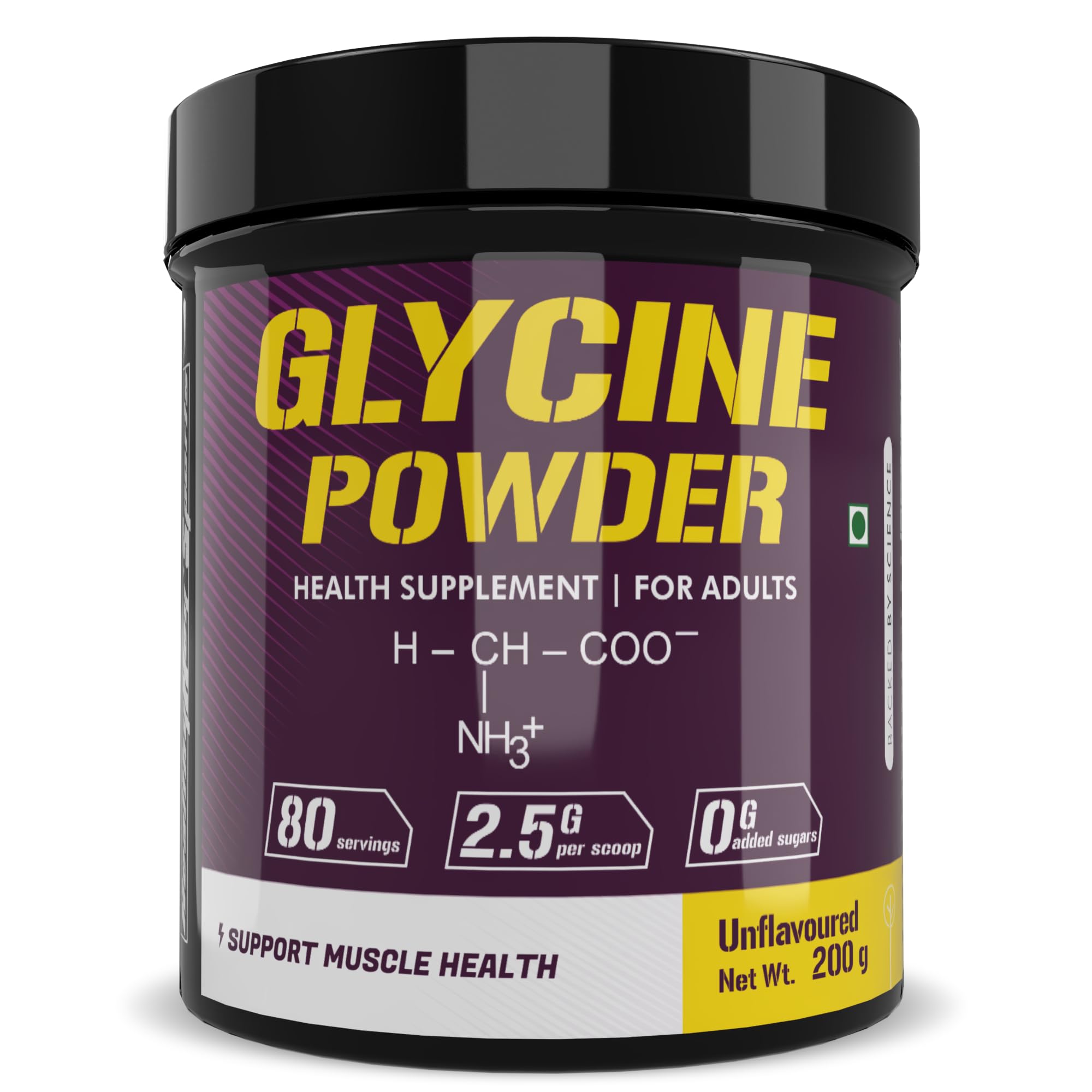 HealthyHey Sports Glycine Powder - Amino Acid Supplement - Support Muscle Health - 200 gram - 80 Servings (B0BSR2HBSM) Amazon Price History, Amazon Price Tracker