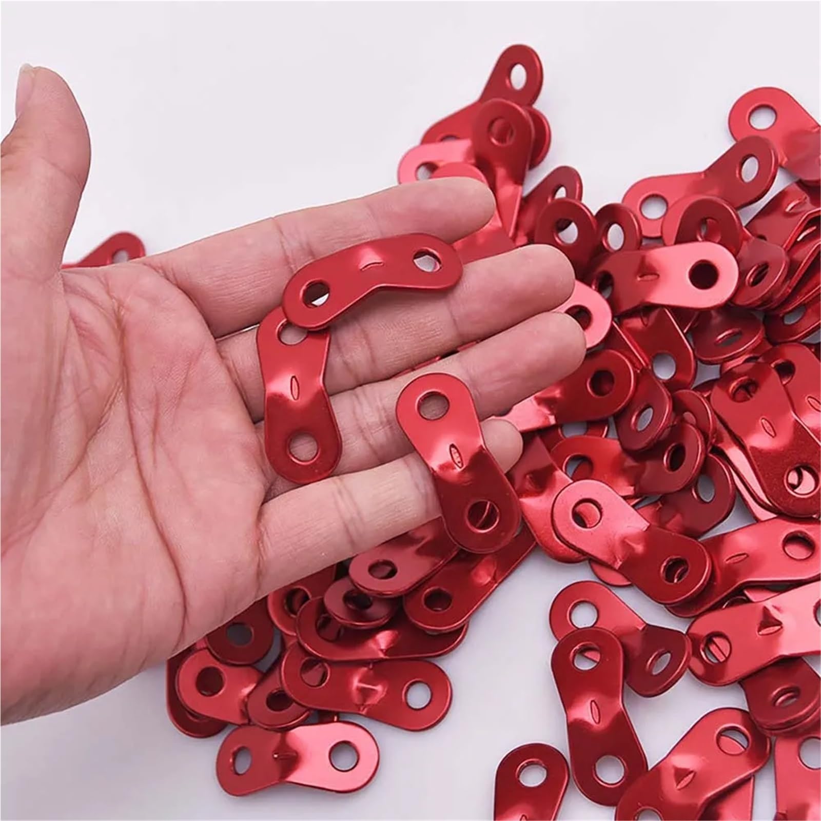 Guyline Tendeur 50 pcs Tente de Camping Attache Corde Boucle Vent Accessoires Serrage Butée pour Camping Randonnée (Argenté)