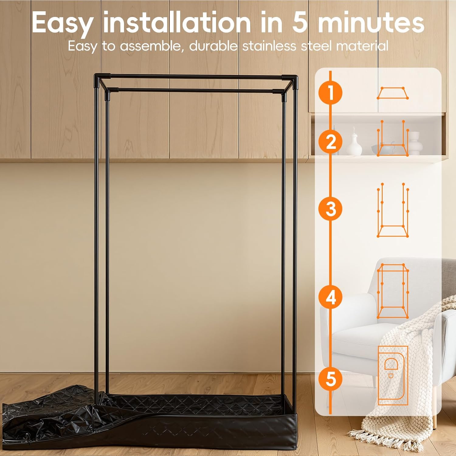 Sauna Box Portable Steam Sauna for Home Use, Infrared Sauna Tent with 99-Min Timer, 9 Heat Levels, Remote Control, Foldable Chair, Indoor Sauna Pod for Personal Wellness