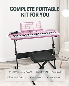 Amazon.com: Donner Keyboard Piano 61 Key, Electric Keyboard