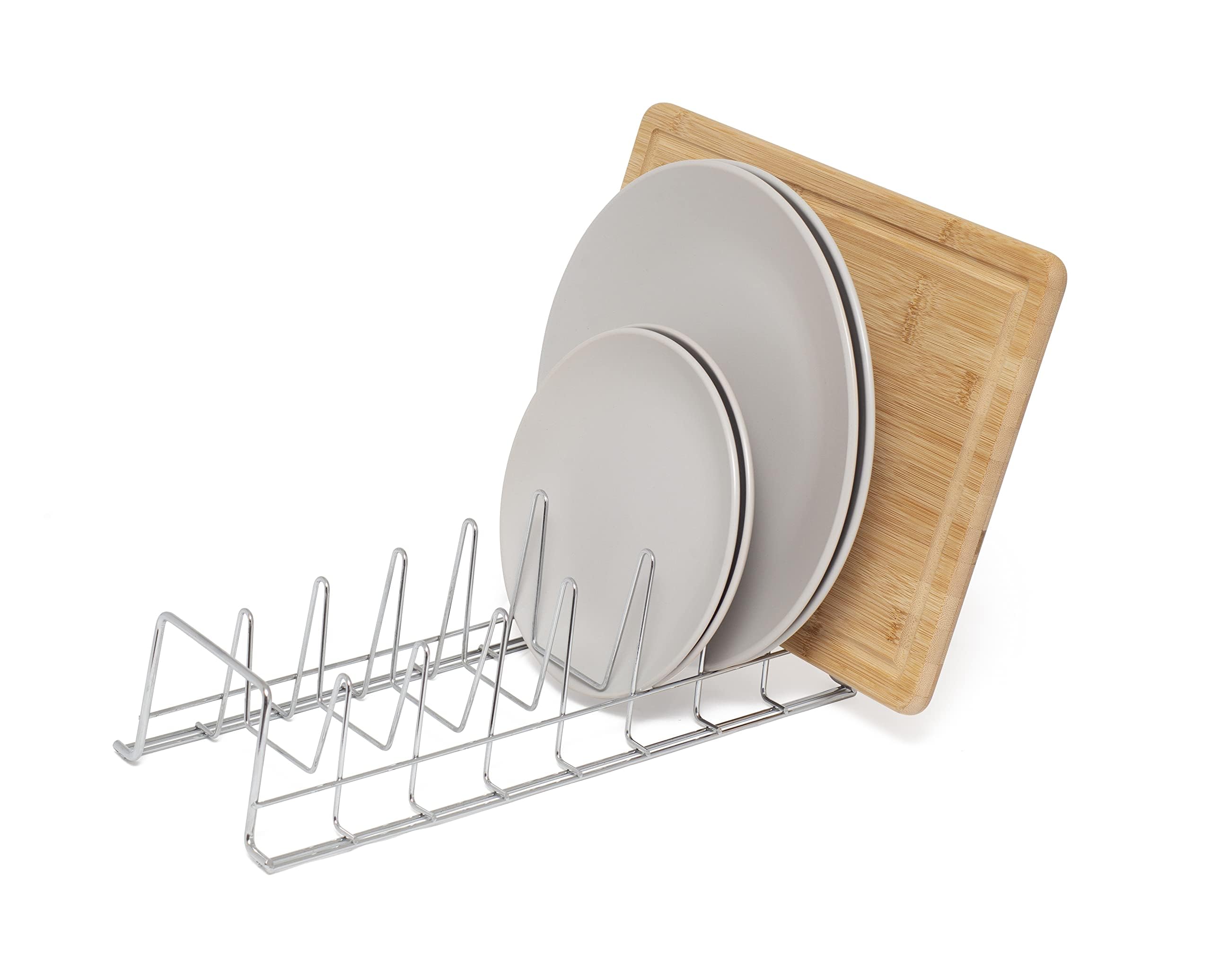 Simplywire Chrome – Plate/Baking Tray/Pan Lid Rack – Kitchen Cupboard Storage Organiser