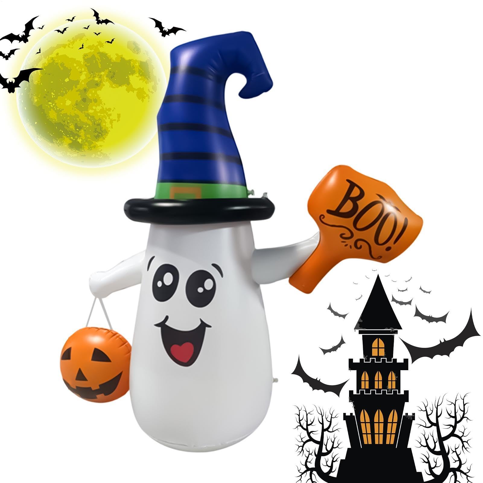 Chapeau gonflable décoratif pour Halloween en plein air et