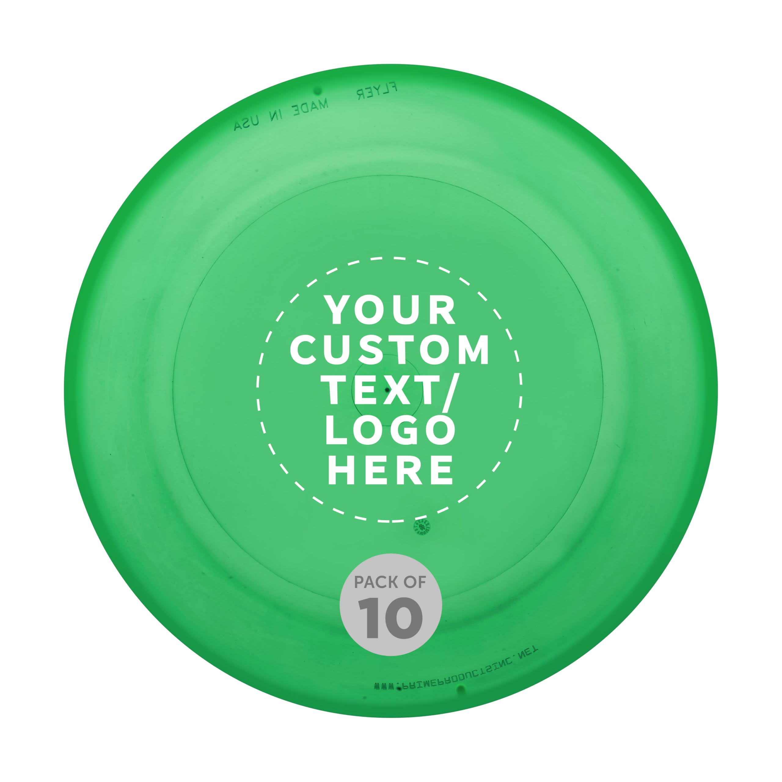 DISCOUNT PROMOS Frisbee Flying Discs in Bulk, 9.25 in. Fun Family Beach Game