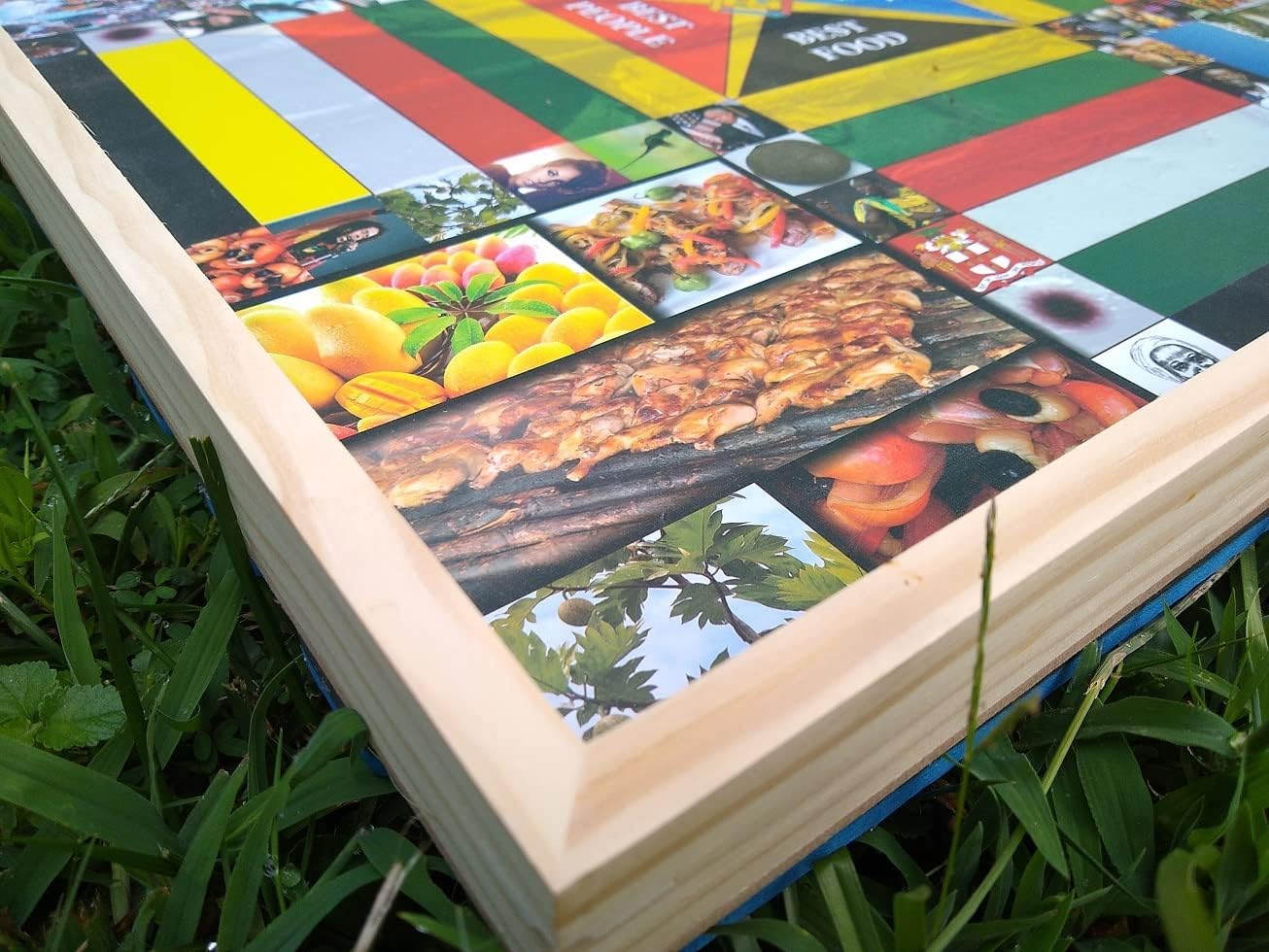 Jamaican Ludo - All About Jamaica Edition | 24in x 24in Board Game | Family Game Night Activity | Fun Easy Multi-Player Entertainment (Ludi/Ludy/Loodi)