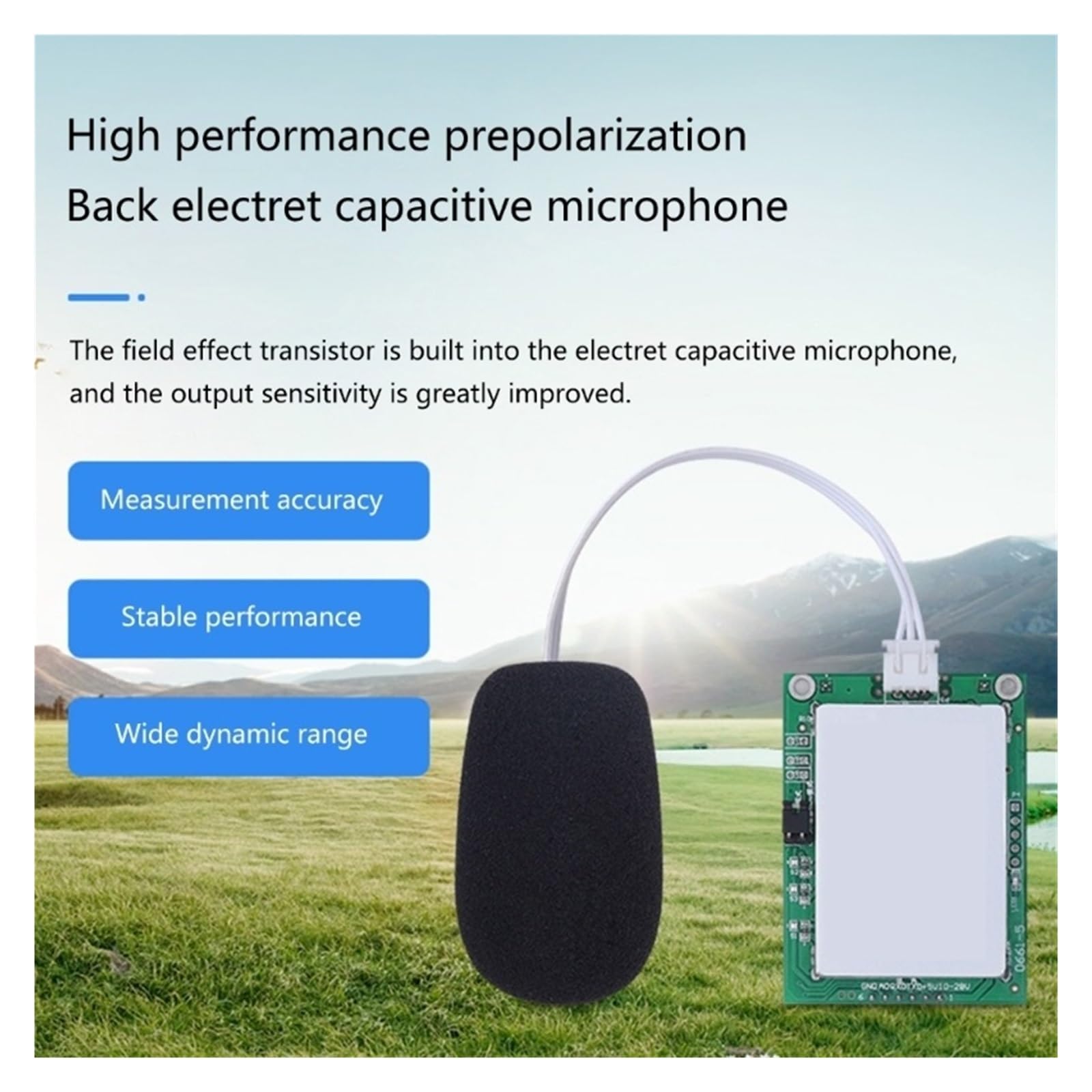 Misuratore Di Livello Sonoro Del Sensore Modulo Rilevamento Dei Decibel Rumore Grado Industriale Misurazione Suono Precisione Estremamente Elevata(RS485 5V)