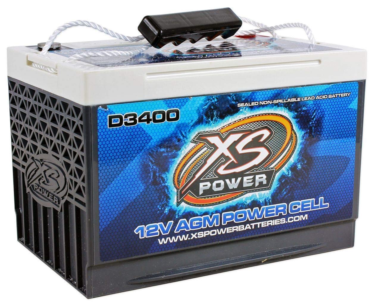 Amazon.com: XS Power D3400 XS Series 12V 3,300 Amp AGM High Output Battery  with M6 Terminal Bolt : Automotive