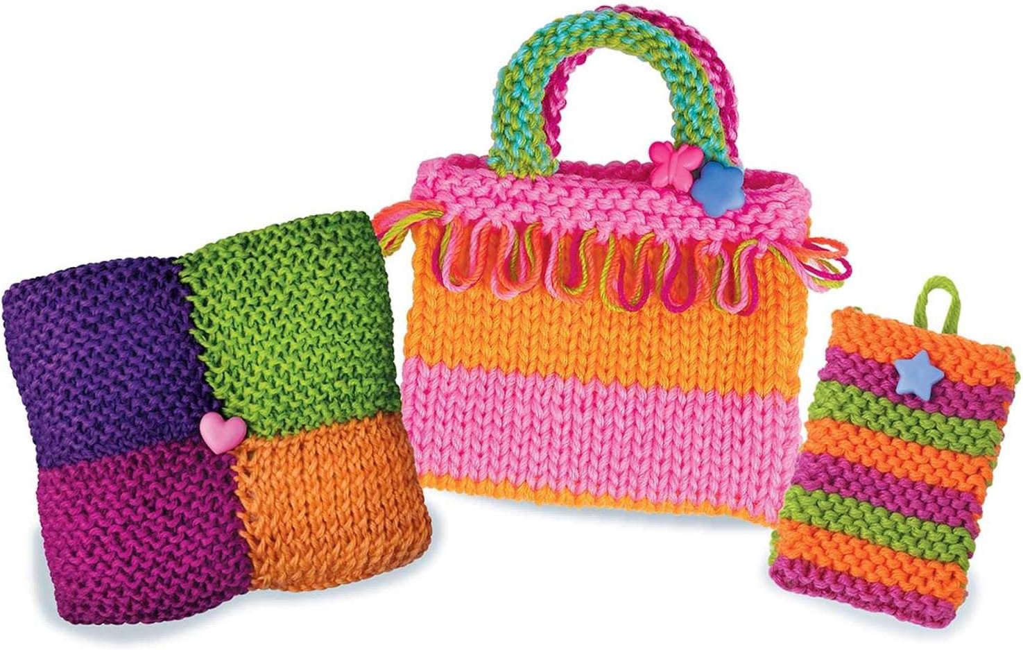 4M Easy-to-Do Knitting Kit - DIY Craft Set with Yarn and Tools for Kids
