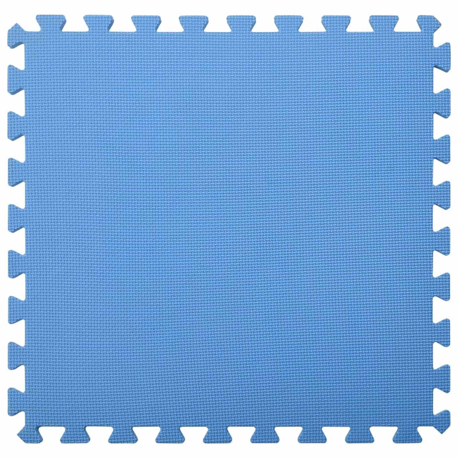 Alfombra de suelo para piscina, 6 unidades, color azul, 2,16 ㎡, espuma EVA, antideslizante, impermeable, modular, para piscina, jacuzzi, aislamiento exterior y retención de calor