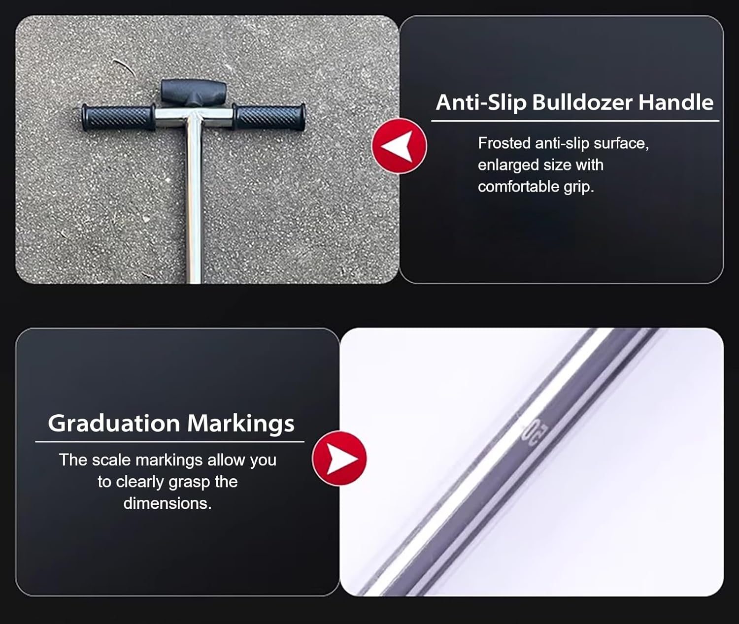 20/40 Inch Soil Sample Probe Sampling Tool, Metal Soil Sampler with Ejector and Foot Pedal, Tubular Soil Extractor for Plant Care/Agriculture(Dia-38mm(1 2/4"),L-0.5m/1.6ft)