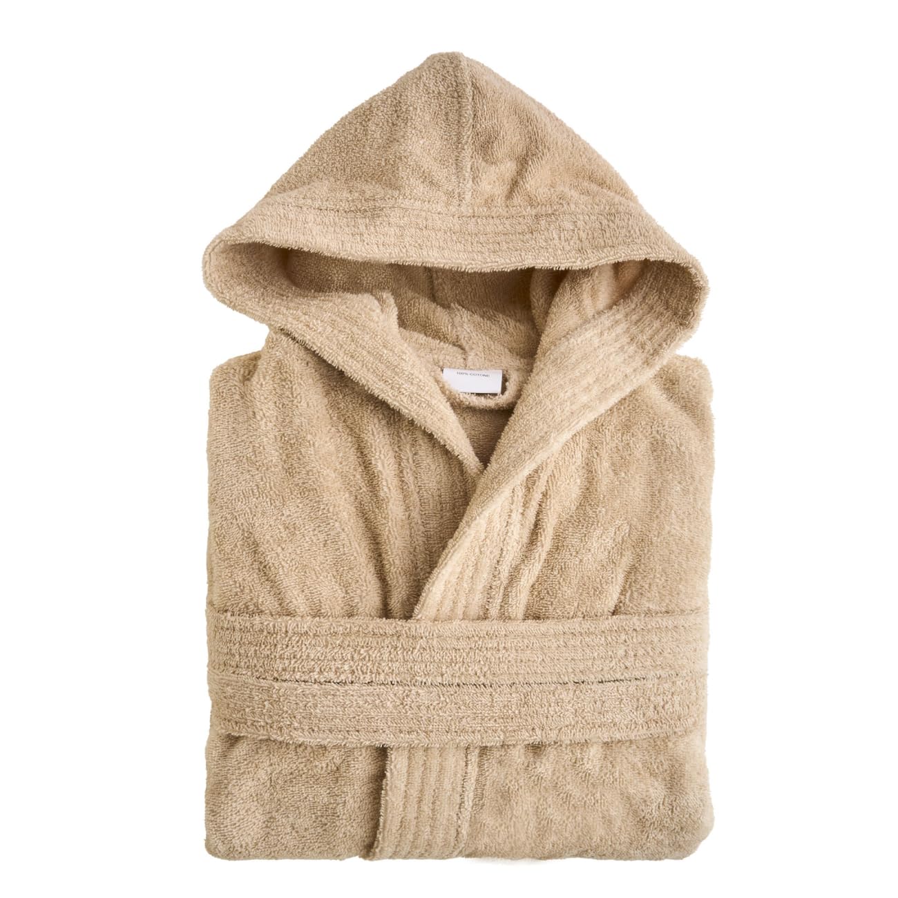 Accappatoio con Cappuccio, Accappatoio Uomo e Donna, per Sauna e SPA, in Spugna di Cotone, 420 gr/mq, per Sauna e SPA, Morbido, Assorbente, Resistente. Modello: Minerva