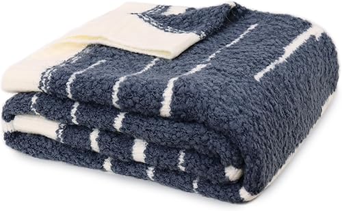 Miniatura 1 de lifein Manta para el sofá, manta de piel de felpa supersuave y mullida, acogedora manta gruesa para invierno, cómoda manta de sherpa, cama, sofá,