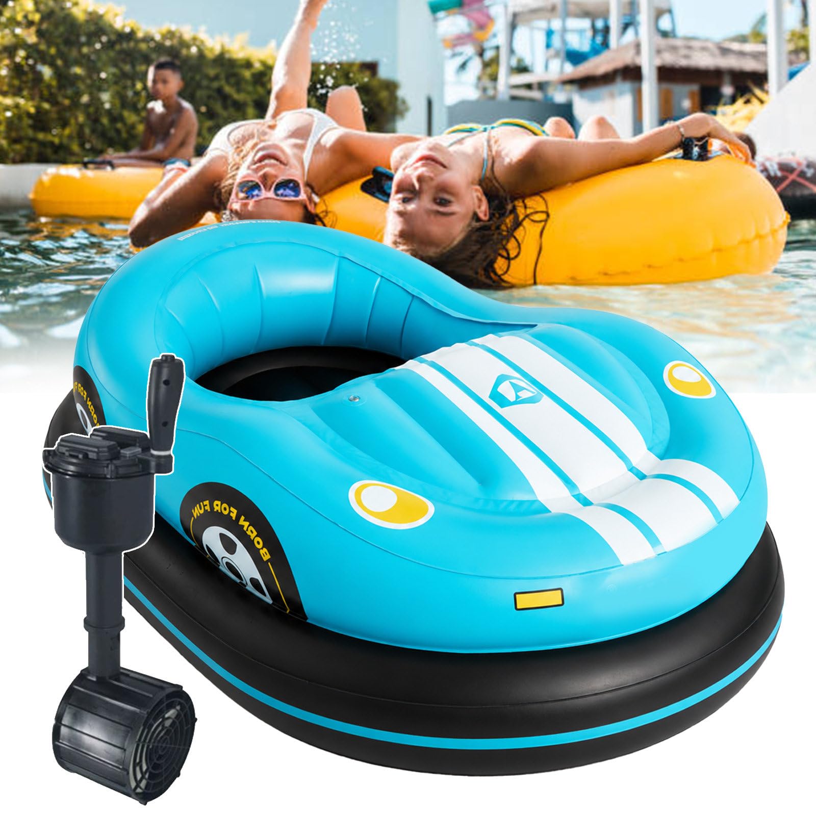 Bouée motorisée pour adultes avec bateau tamponneur électrique 46W