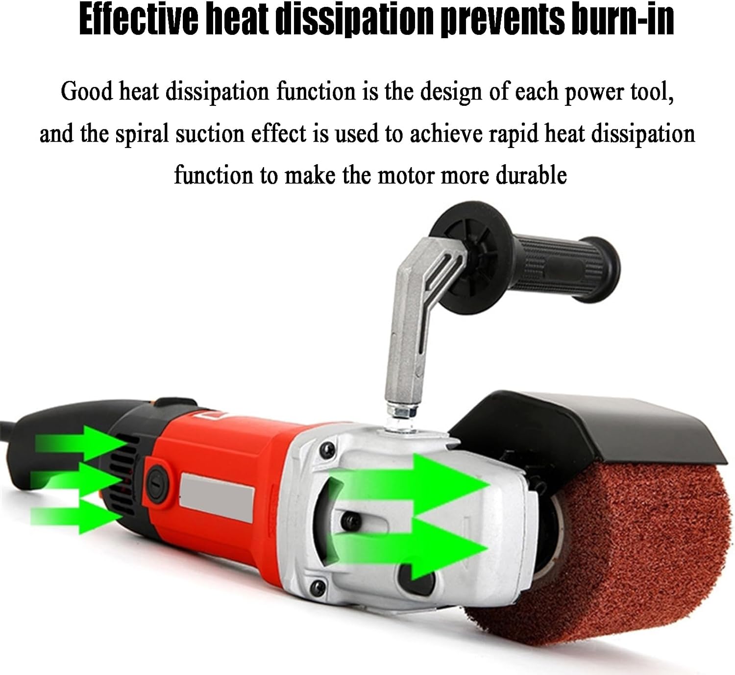Electric Drum Sander, Pipe Sander, Burnishing Polishing Machine, 6-Speed Adjustable W/2Pc 80 Mesh Drawing Wheel, for Metal and Stainless Steel Polishing