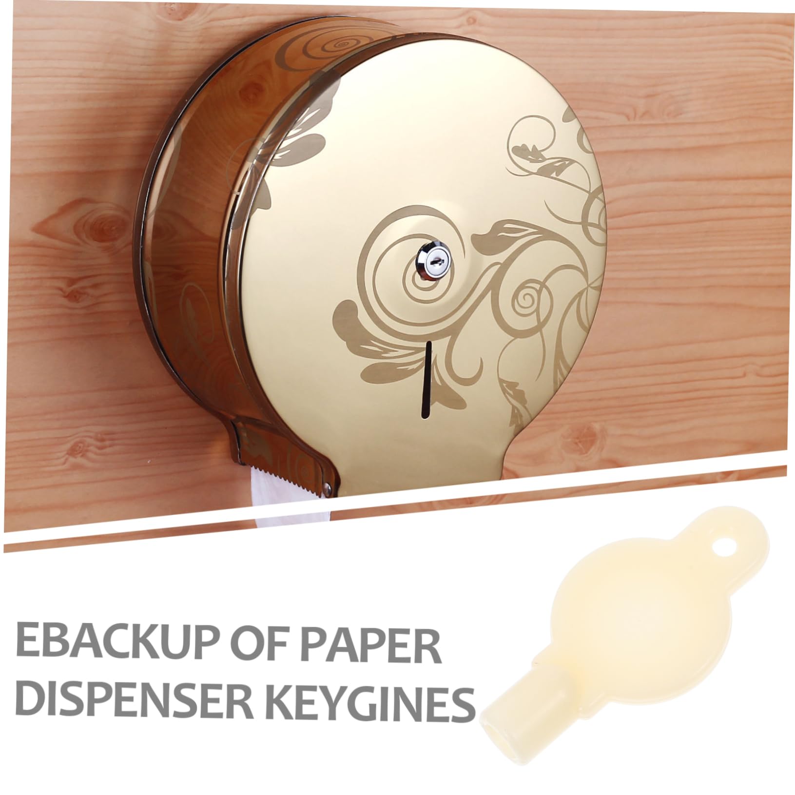 Clé Pour Distributeur Essuie-mains Et Papier Toilette – Compatible Modèles Commerciaux, Plastique, 4.5x3.0 Cm, Remplacement Facile