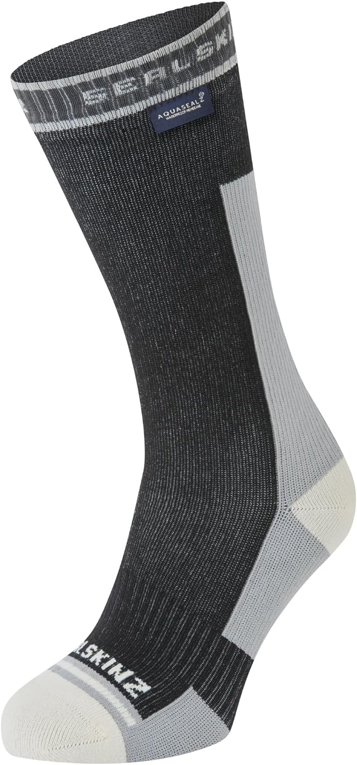 SEALSKINZ Holverstone Waterproof Mid Length Lightweight Running Sock