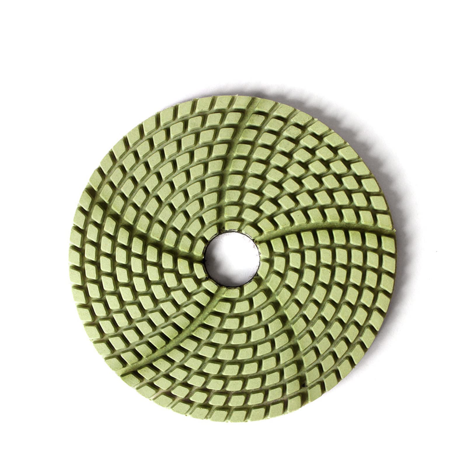 Almohadillas pulidoras de diamante, 5 almohadillas de pulido de diamante de 4 pulgadas for granito, mármol, hormigón, rueda de pulido de diamante en espiral de 100 mm, disco de pulido de arena húmeda(