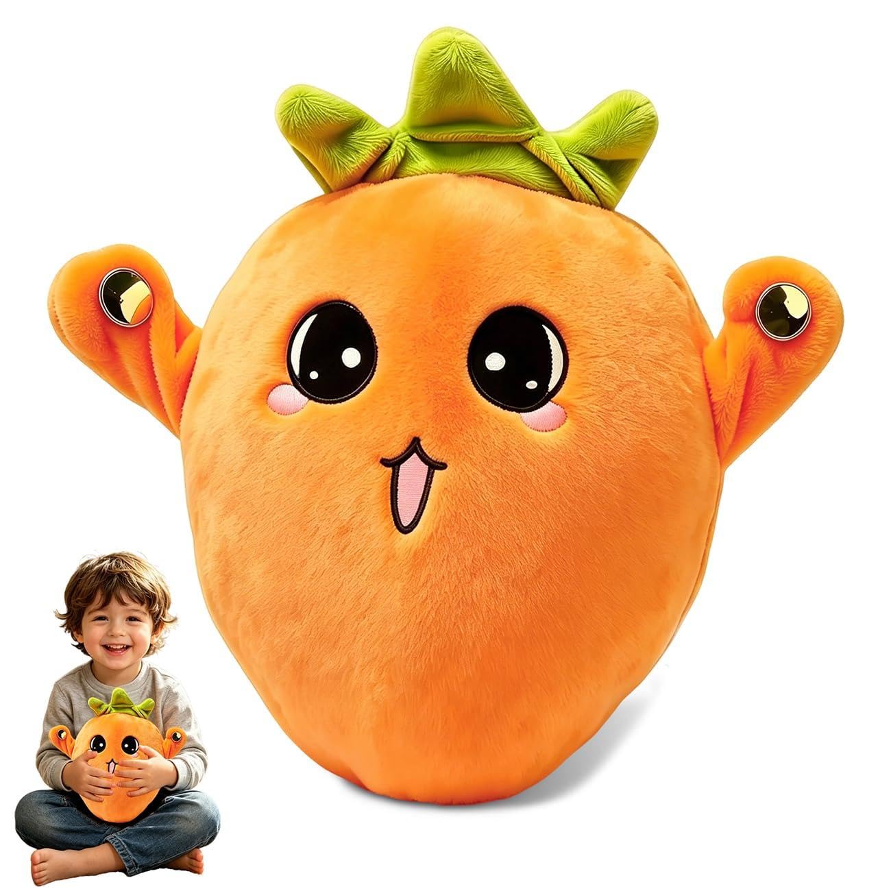 Carrots Interactive Music Plush Toy, Sensory Toys with funny musical