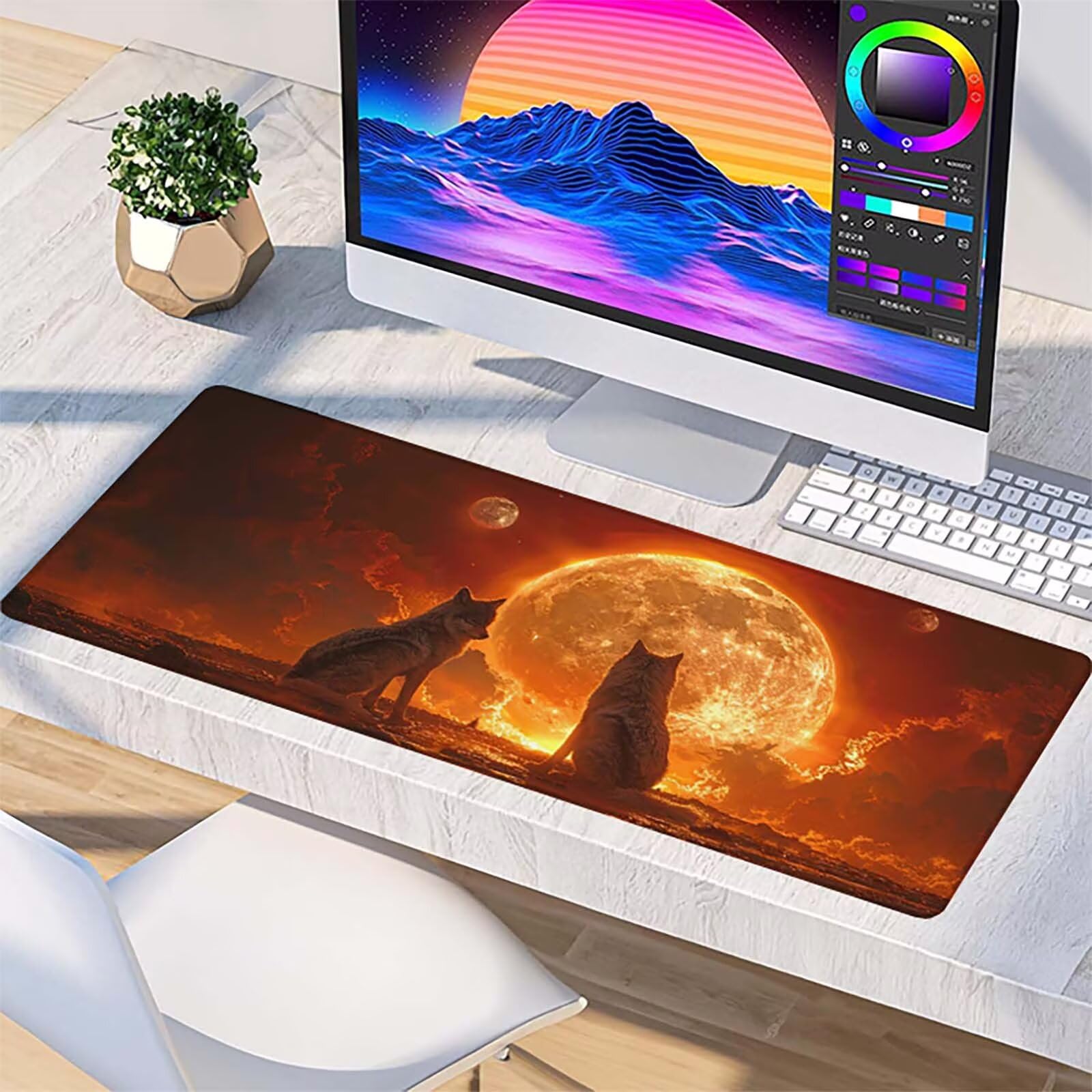 Podkładka pod mysz XXL 1600x800x3mm, miejska podkładka pod mysz do gier z antypoślizgową gumową powierzchnią, poprawia precyzję i szybkość, komputer dla gracza i akcesoria biurowe, prezent dla