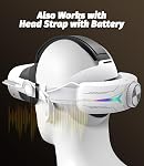 Orzero Type C Headphones Compatible for Quest 3S, Exclusively Designed for VR Headset with PD100W Type C Charging Adapter, Ensure Continuous Quick Charging – Silver White