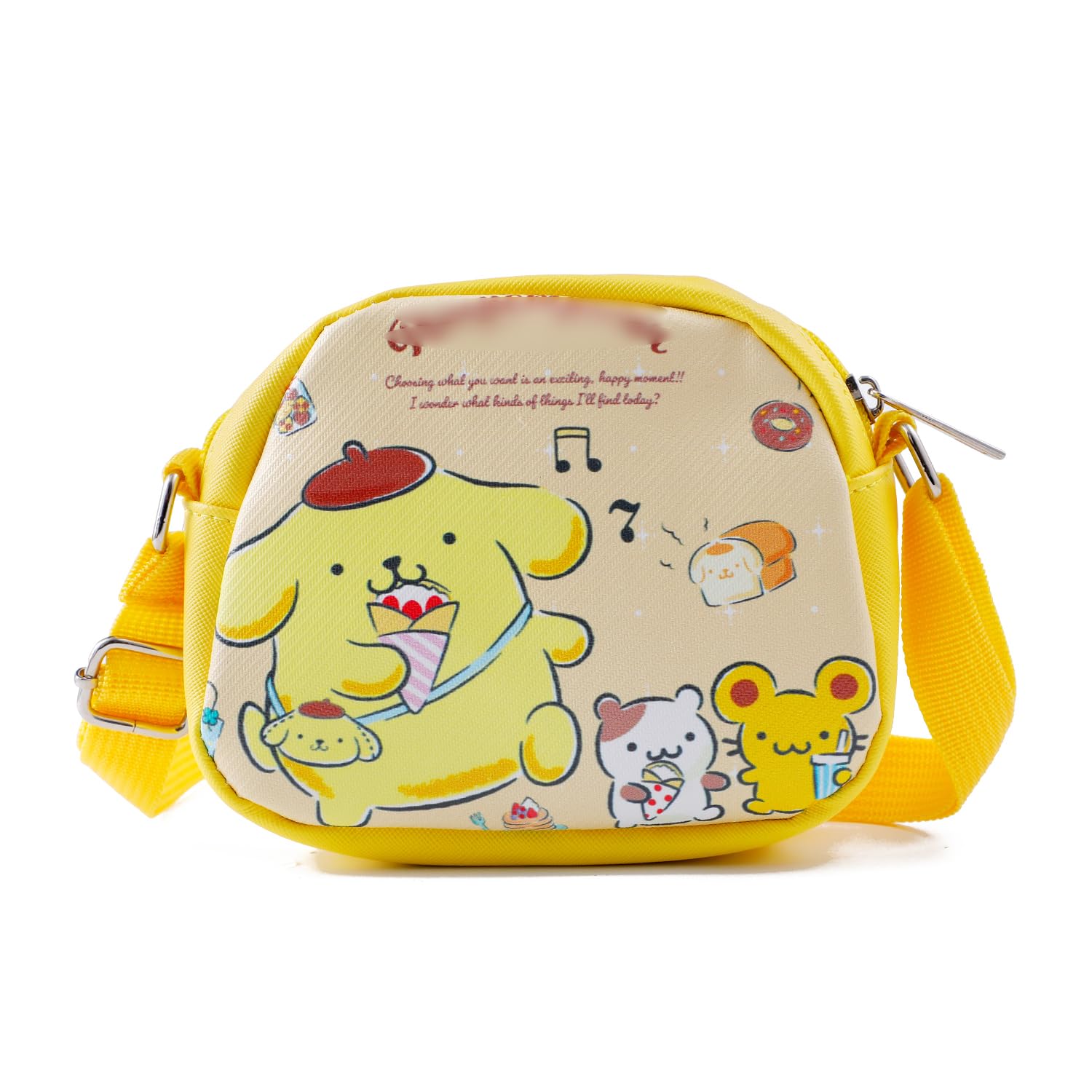 Crossbody Purse, Cute Kitty Cat Crossbody Shoulder Bag, Cute Crossbody Bag for Women Girls, Yellow