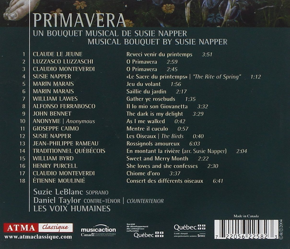 Primavera / Suzie Leblanc - les Voix Humaines