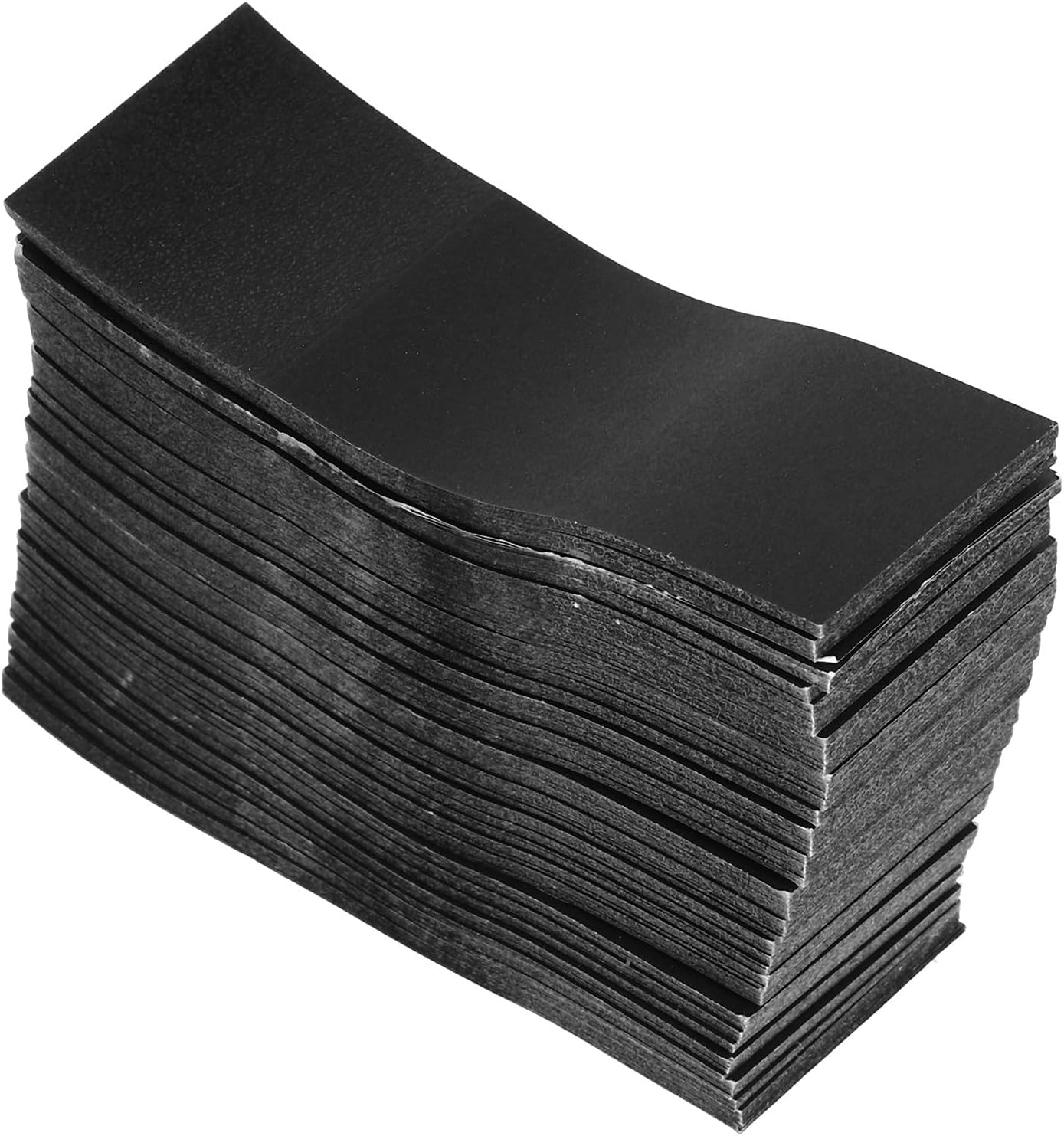 500pcs Disposable Paper Napkin Bands Self Adhesive Napkin Rings Black Bulk Ring Holders for Weddings and Party Table Decoration