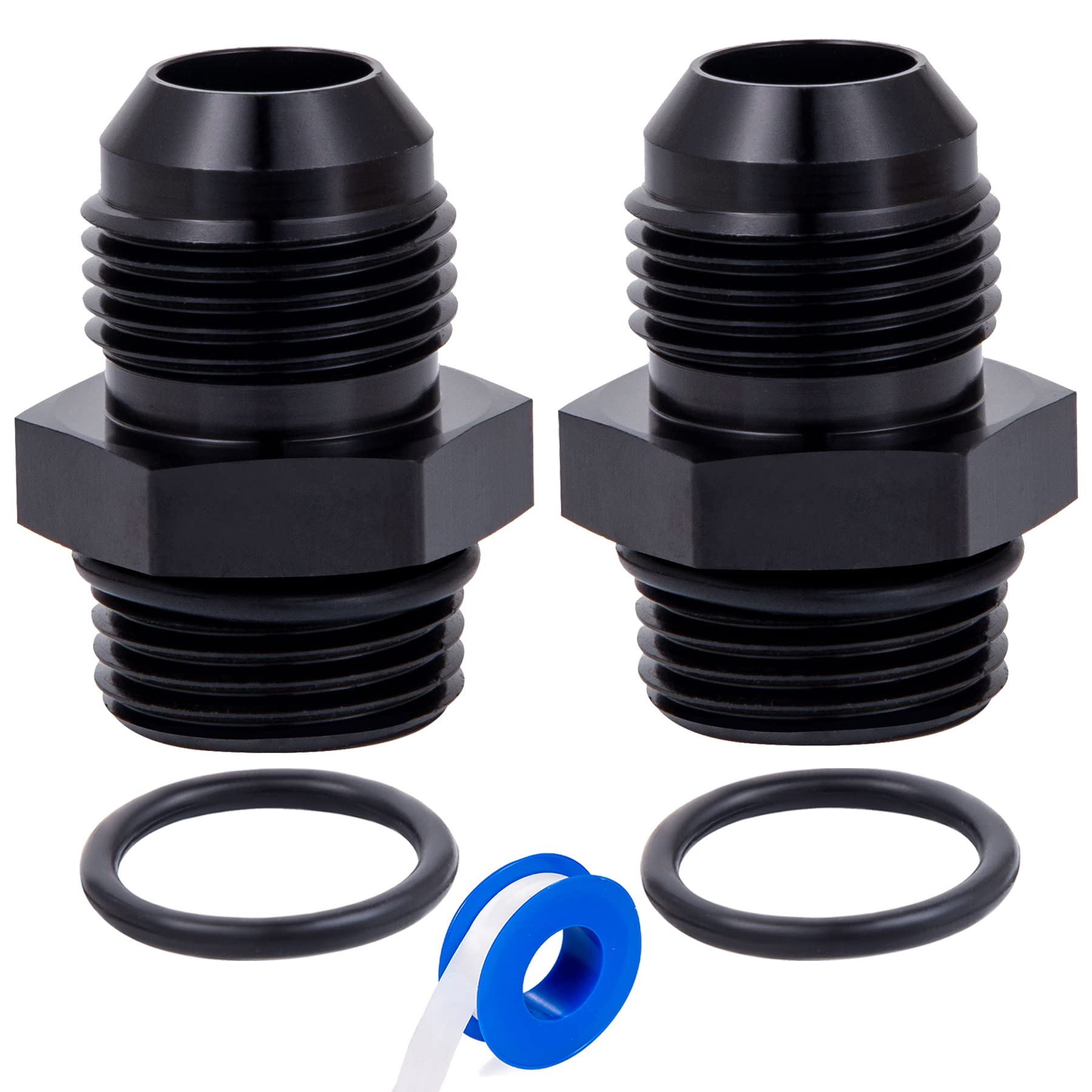 Breezliy 10AN ORB Male Flare to 10AN O-Ring Fitting Adapter 2PCS