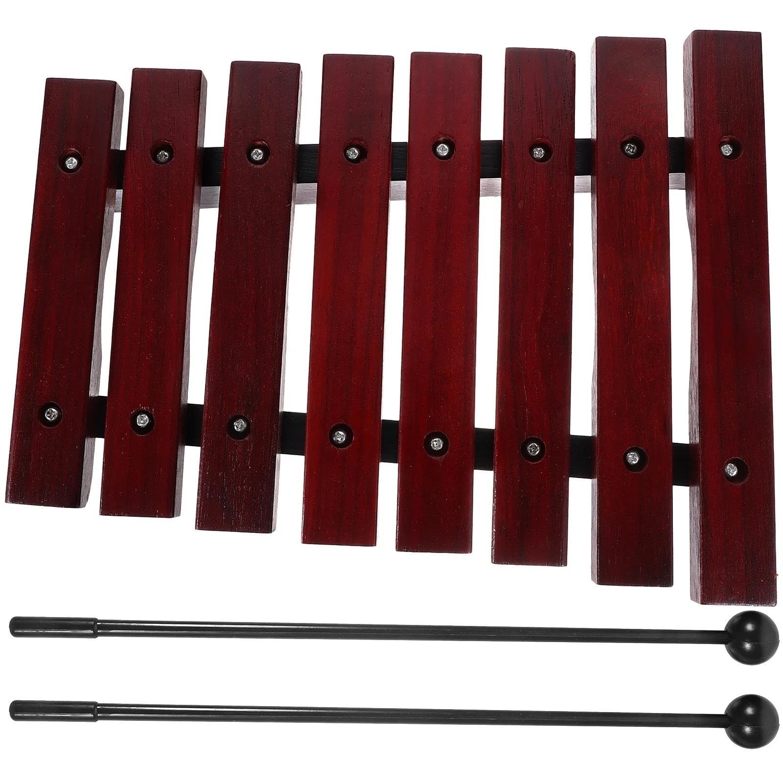 Instrument De Musique Xylophone En Bois Xylophone Piano À Huit Notes Adapté Aux Débutants Professionnels Adultes Pour S'entraîner À Jouer Des Instruments De Musique Xylophone