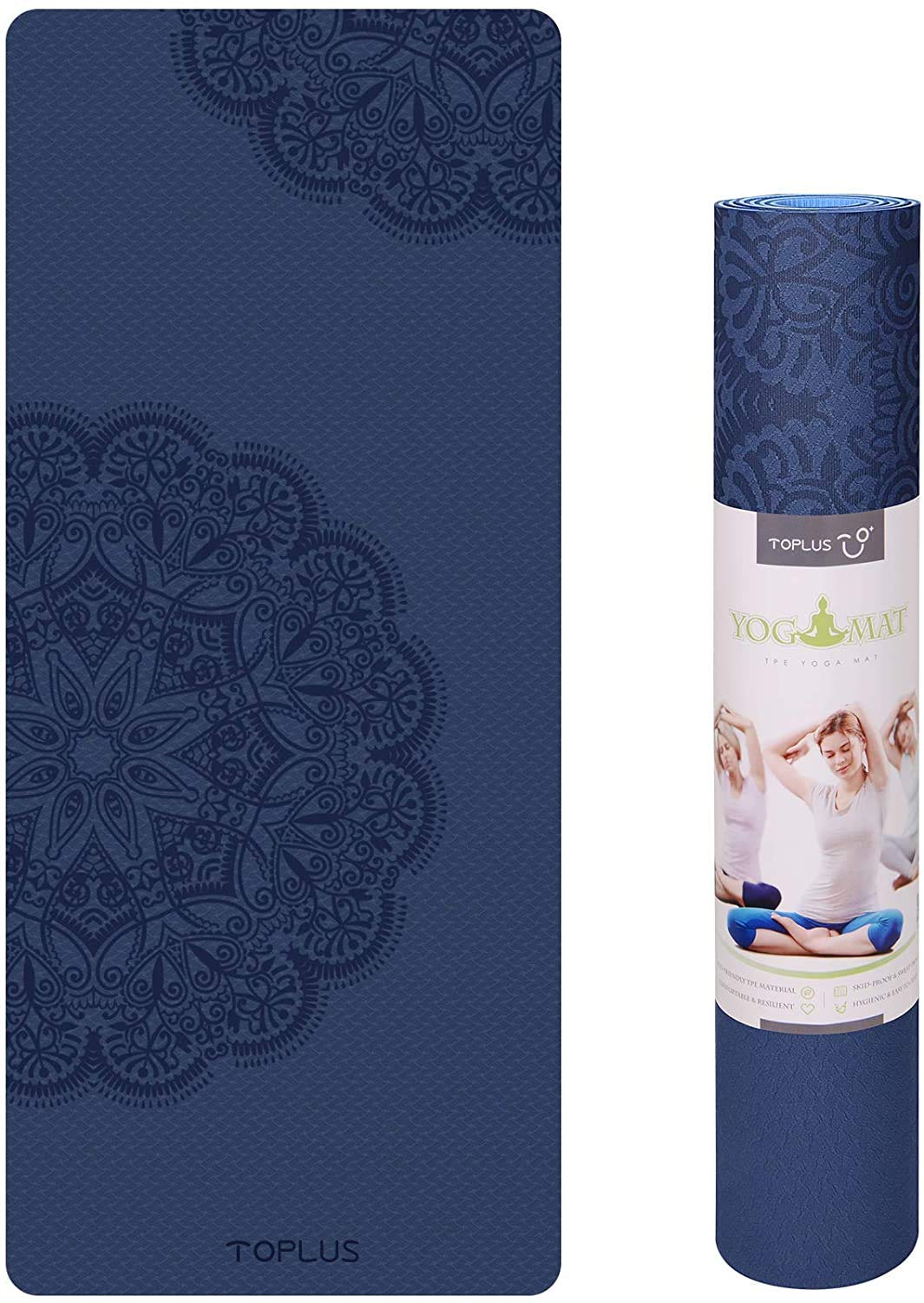 Eco Friendly Yoga Mat Toplus Pilates Mat TOPLUS Yoga Mat, Classic