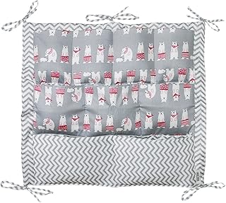 Bébé Sac Pochette de Rangement pour Lit Bébé Sac à Main Sac Organisateur pour Lit Bébé Storage Bags Pochette Bébé Table de Chevet Panier de Stockage en Coton Sac à Couche