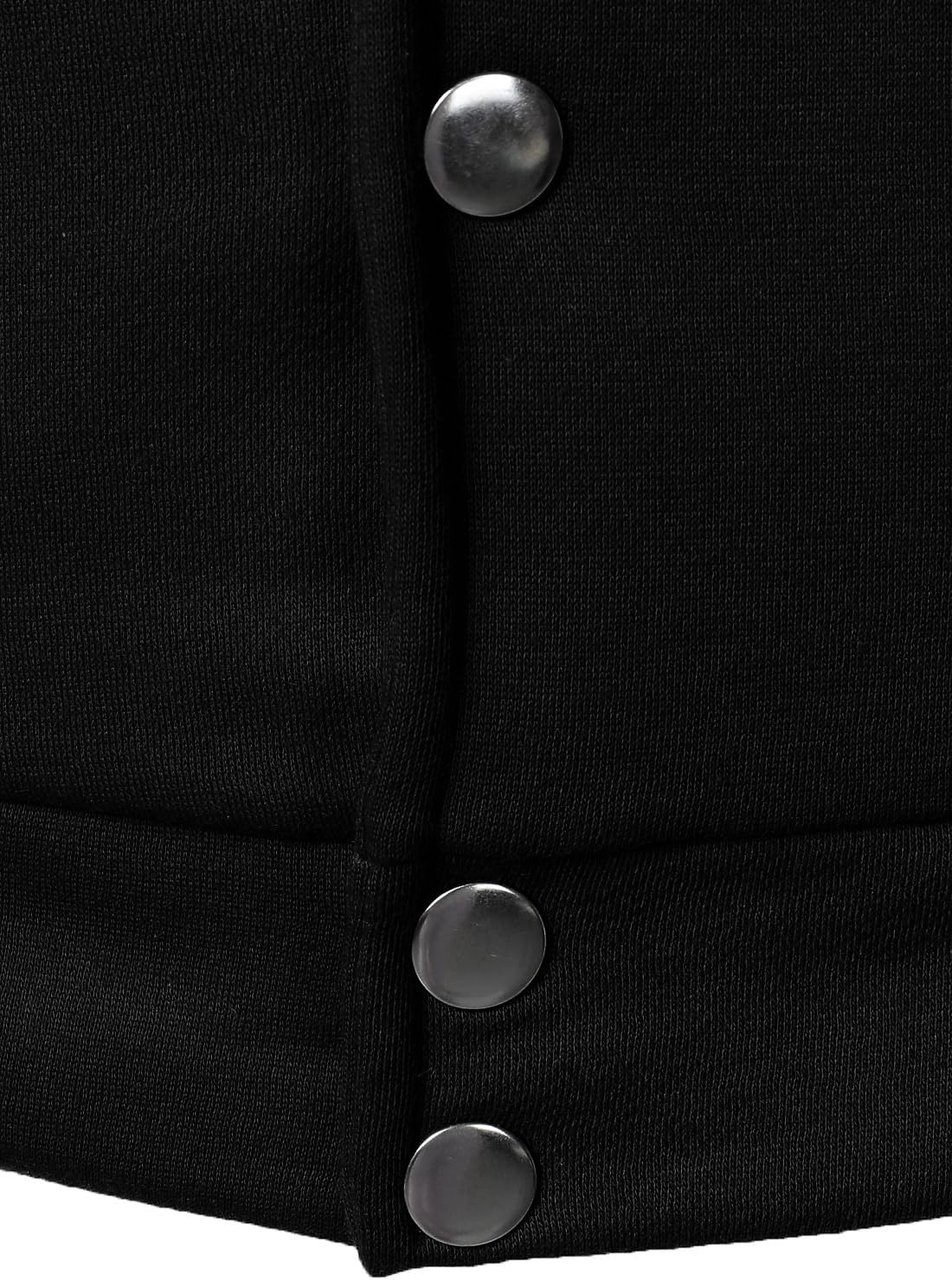 HOOD CREW Hooded Varsity Bomber Jacket Cotton Blend Letterman Hoodie Baseball Jackets for Men - Image 5