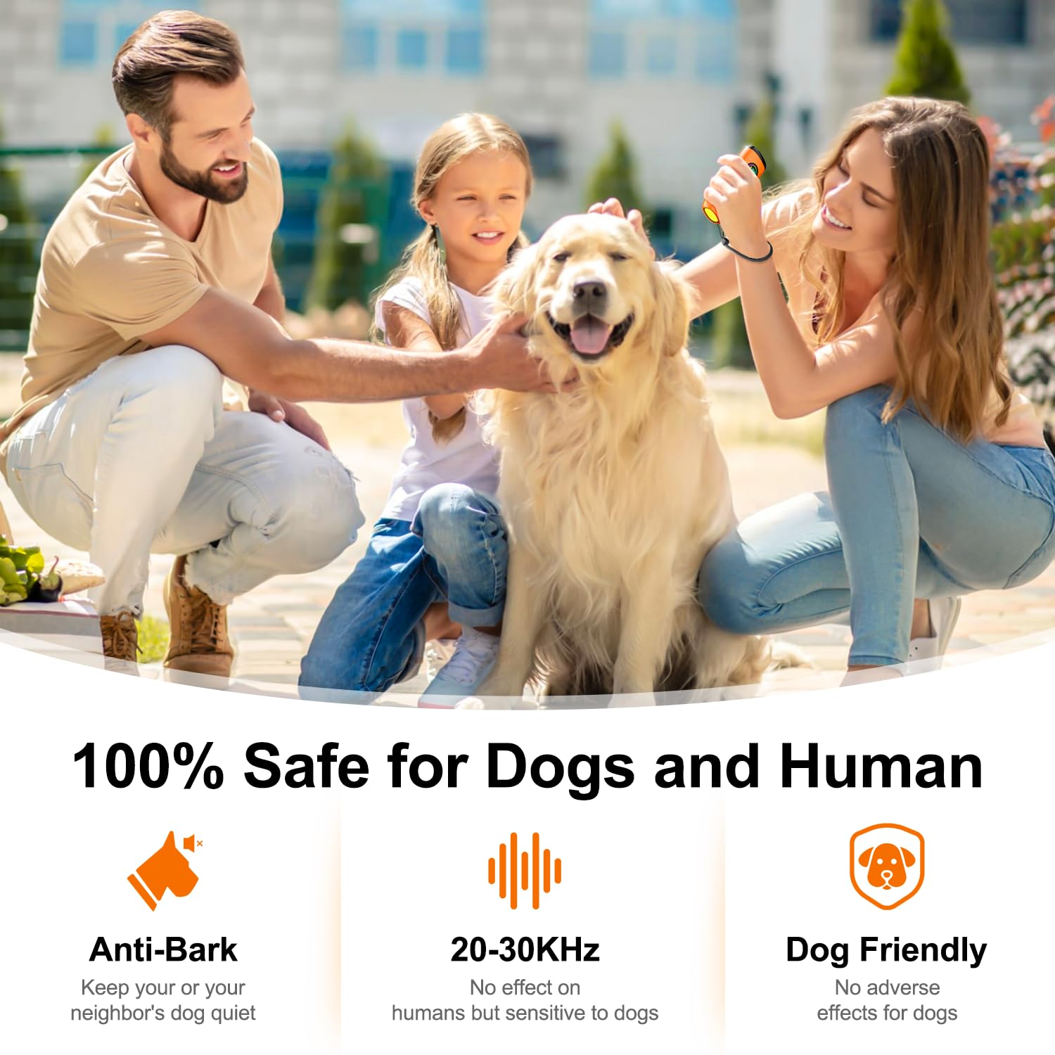 SEDULAN - Juego de 2 dispositivos de ladrido para perros - Dispositivo ultrasónico de parada de ladridos - Herramienta de entrenamiento para perros portátil para interiores y exteriores con alcance