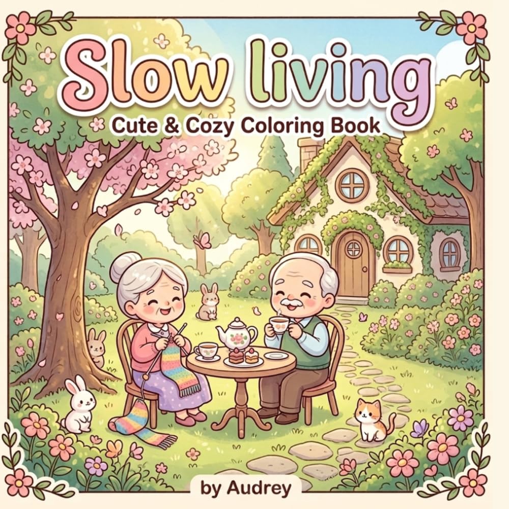 Slow Living: Cute & Cozy Coloring Book
