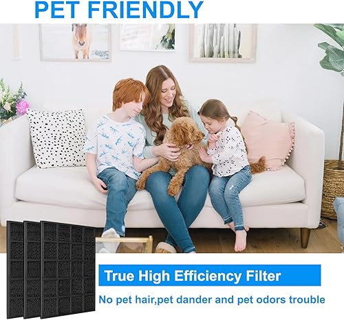 Miniatura 6 de Filtro de repuesto FZ-A80DFU, prefiltro de carbón activado compatible con purificador de aire SHARP FPA60UW y FPA80UW, repuesto de filtro HEPA